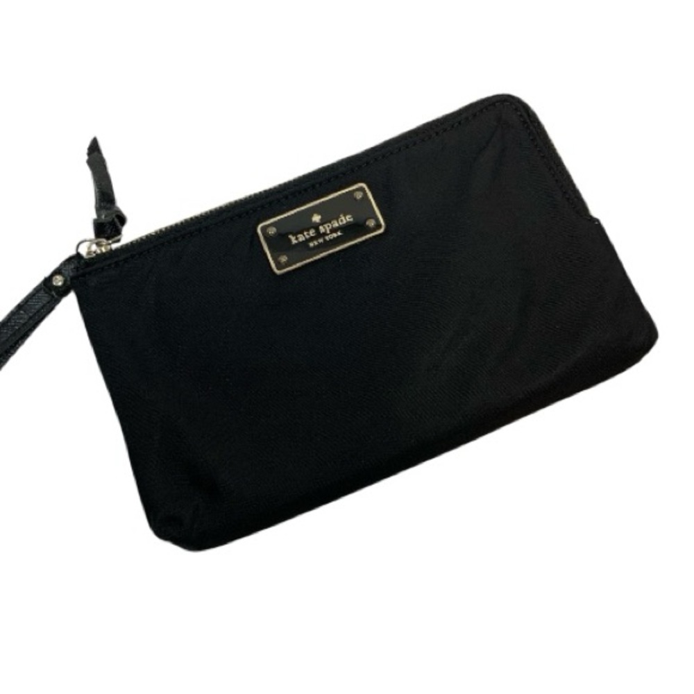 Kate Spade Wilson Road Leoni Black Nylon Wristlet